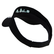 Lucky Dublin Embroidered Cotton Twill Sun Visor - Black OSFM