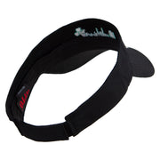 Lucky Dublin Embroidered Cotton Twill Sun Visor - Black OSFM