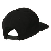 Script Diamond Embroidered Flat Bill Cap