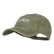 Dallas Embroidered Washed Buckled Cap