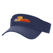 Breads Embroidered Cotton Twill Sun Visor - Navy OSFM