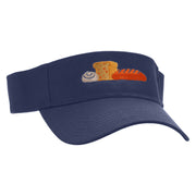 Breads Embroidered Cotton Twill Sun Visor - Navy OSFM