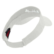 Lucky Dublin Embroidered Cotton Twill Sun Visor - White OSFM