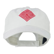 Diamond Swirl Emblem Embroidered Cap