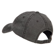 Dallas Embroidered Washed Buckled Cap