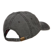 Dallas Embroidered Washed Buckled Cap