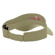 Breads Embroidered Cotton Twill Sun Visor - Khaki OSFM