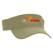 Breads Embroidered Cotton Twill Sun Visor - Khaki OSFM