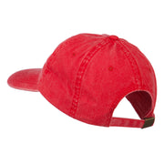 Delaware State Map Embroidered Washed Cap