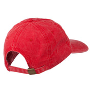 Delaware State Map Embroidered Washed Cap