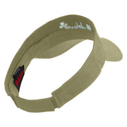 Lucky Dublin Embroidered Cotton Twill Sun Visor - Khaki OSFM