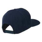 Script Diamond Embroidered Flat Bill Cap