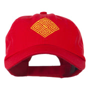 Diamond Swirl Emblem Embroidered Cap