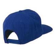 Script Diamond Embroidered Flat Bill Cap