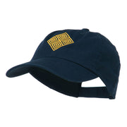 Diamond Swirl Emblem Embroidered Cap