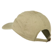 Delaware State Map Embroidered Washed Cap