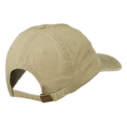 Delaware State Map Embroidered Washed Cap