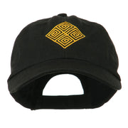 Diamond Swirl Emblem Embroidered Cap