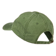 Delaware State Map Embroidered Washed Cap