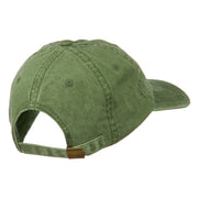 Delaware State Map Embroidered Washed Cap