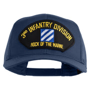 3rd Infantry Division Rock of the Marne Patched Solid Cotton Twill Mesh Prostyle Cap - Navy OSFM