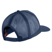 173rd Airborne Brigade Vietnam Veteran Patched Solid Cotton Twill 5 panel Mesh Back Cap - Navy OSFM