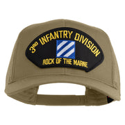 3rd Infantry Division Rock of the Marne Patched Solid Cotton Twill Mesh Prostyle Cap - Khaki OSFM