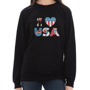 I Heart USA Graphic Design Premium Long Sleeve T-Shirt