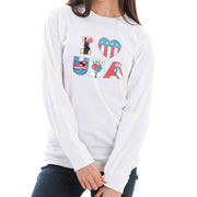 I Heart USA Graphic Design Premium Long Sleeve T-Shirt