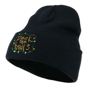 Deck the Halls with Lights Embroidered Beanie