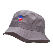 US Dog Tags Embroidered Cotton Bucket Hat