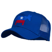 The Democratic Donkey Embroidered Mesh Cap