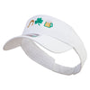 St. Patrick's Trio Embroidered Cotton Twill Sun Visor - White OSFM