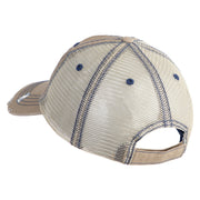 US Air Force Pilot Embroidered Low Profile Special Cotton Mesh Cap - Khaki OSFM