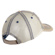 US Air Force Pilot Embroidered Low Profile Special Cotton Mesh Cap - Khaki OSFM