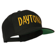 Daytona Embroidered Flat Bill Cap