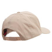 Dance Dance Embroidered Solid Cotton Twill 5 Panel Prostyle Snap Cap - Khaki OSFM