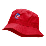 US Dog Tags Embroidered Cotton Bucket Hat
