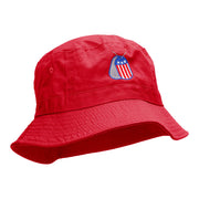 US Dog Tags Embroidered Cotton Bucket Hat