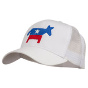 The Democratic Donkey Embroidered Mesh Cap