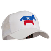 The Democratic Donkey Embroidered Mesh Cap