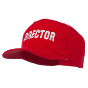 Director Embroidered Cotton Twill Cap