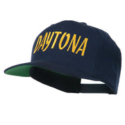 Daytona Embroidered Flat Bill Cap