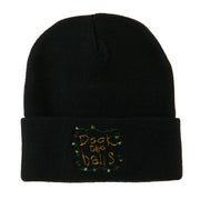 Deck the Halls with Lights Embroidered Beanie