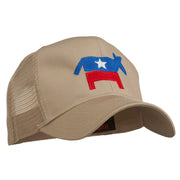 The Democratic Donkey Embroidered Mesh Cap