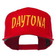 Daytona Embroidered Flat Bill Cap