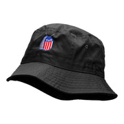 US Dog Tags Embroidered Cotton Bucket Hat
