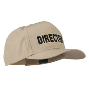 Director Embroidered Cotton Twill Cap