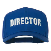 Director Embroidered Cotton Twill Cap