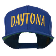 Daytona Embroidered Flat Bill Cap